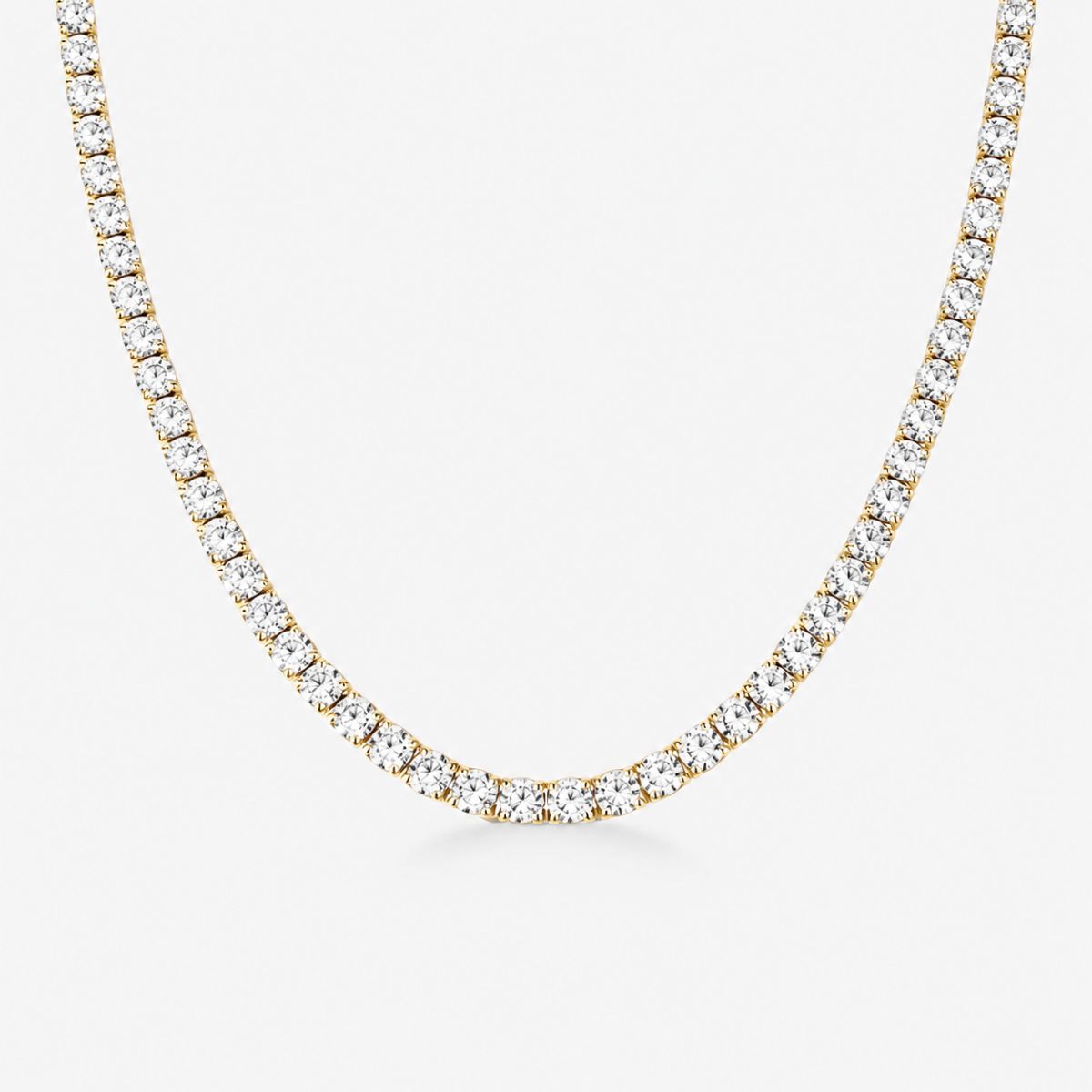 Tennis Luxe Armbånd Sølvfarvet 3mm