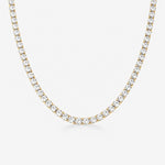Tennis Luxe Halskæde 18K Guldbelagt 4mm