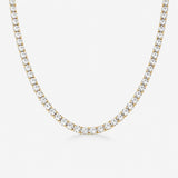 Tennis Luxe Halskæde 18K Guldbelagt 4mm
