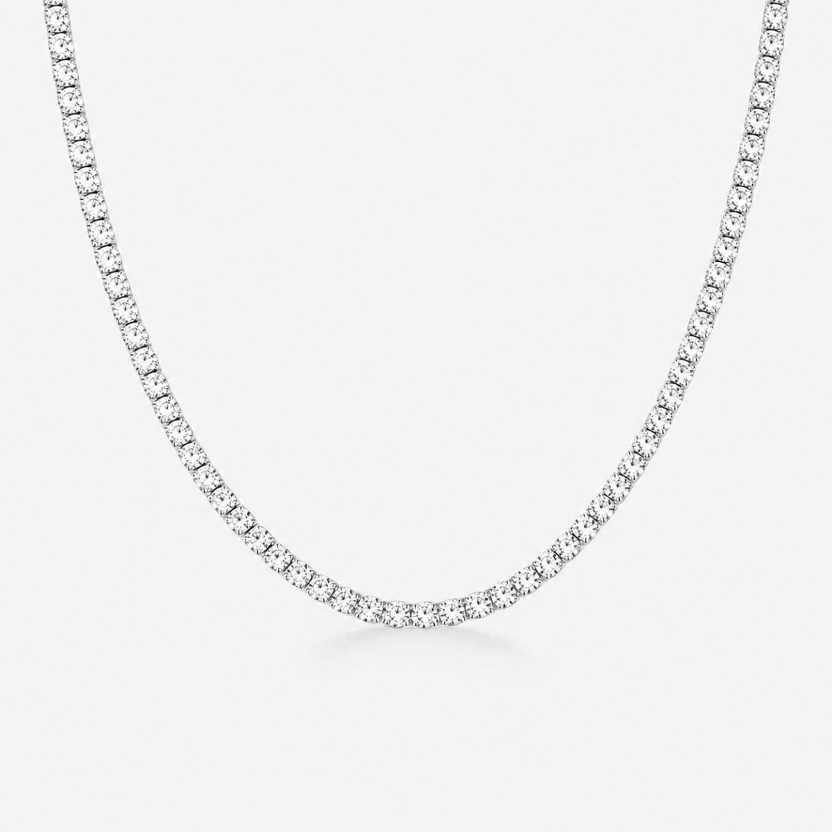 Tennis Luxe Armbånd Sølvfarvet 3mm