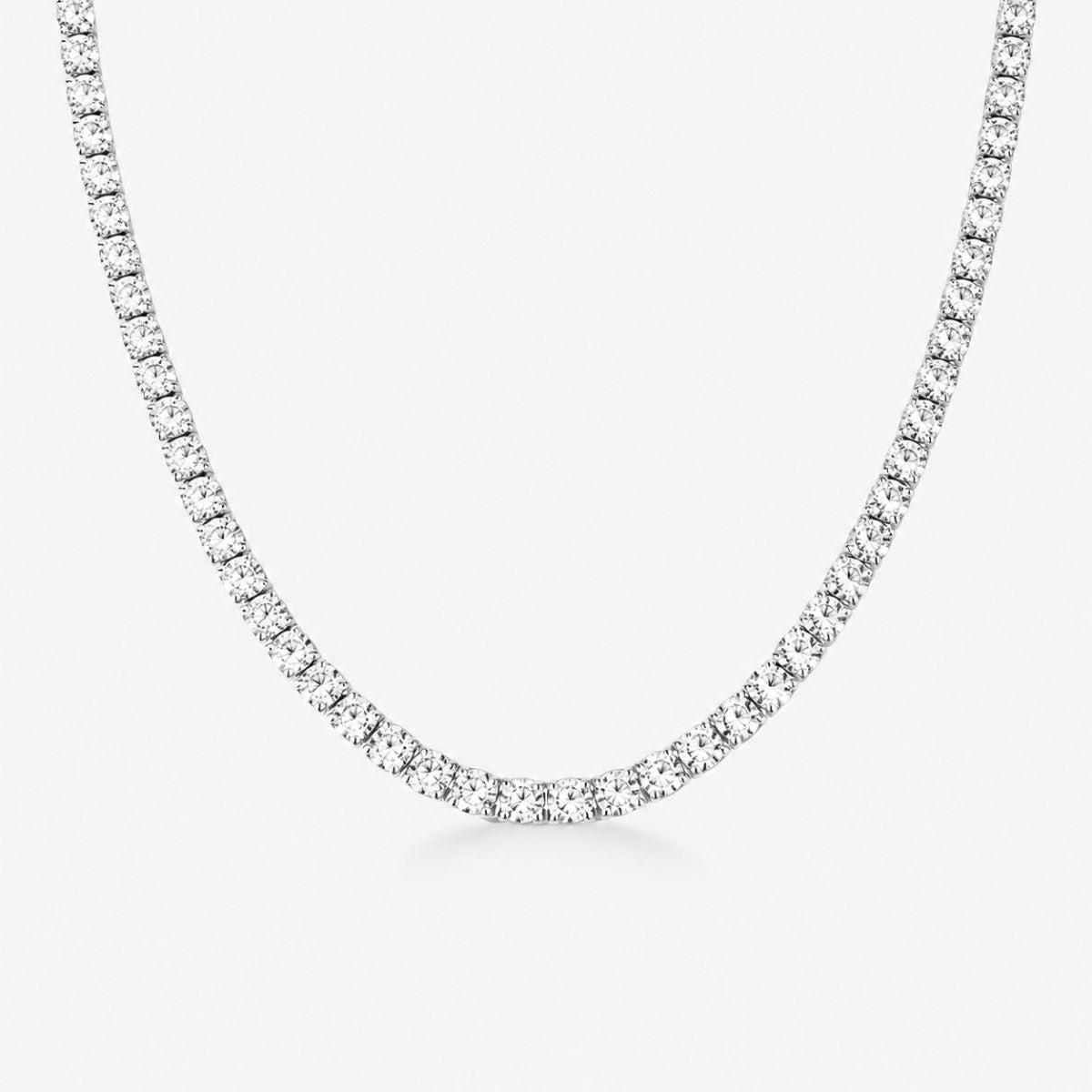 Tennis Luxe Armbånd Sølvfarvet 3mm