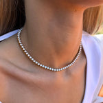 Tennis Luxe Halskæde 18K Guldbelagt 4mm