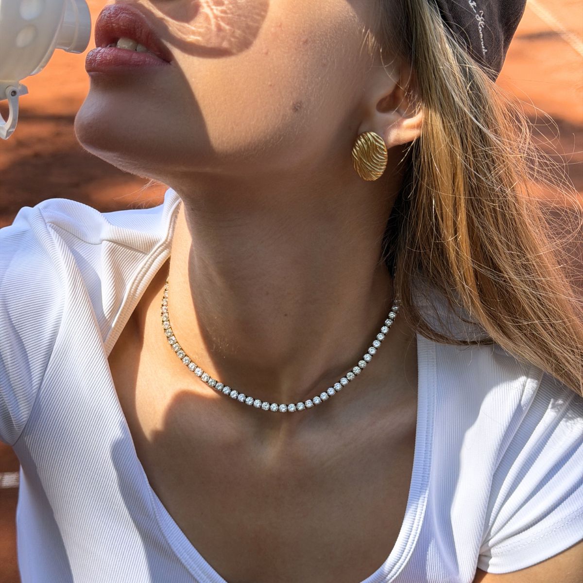 Tennis Luxe Armbånd Sølvfarvet 3mm