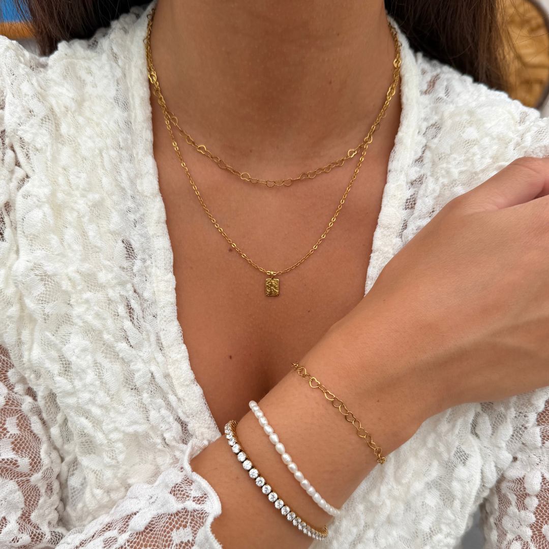 Heart Eternity Sæt 18K Guldbelagt
