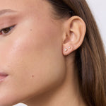 Floating Crystal Set 18K Gold Plated