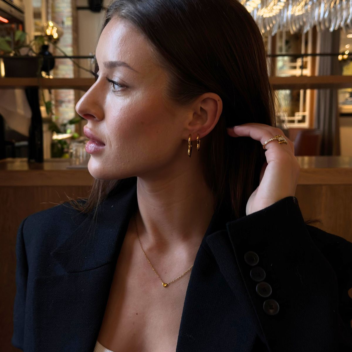 Mini Heart Halskæde 18K Guldbelagt