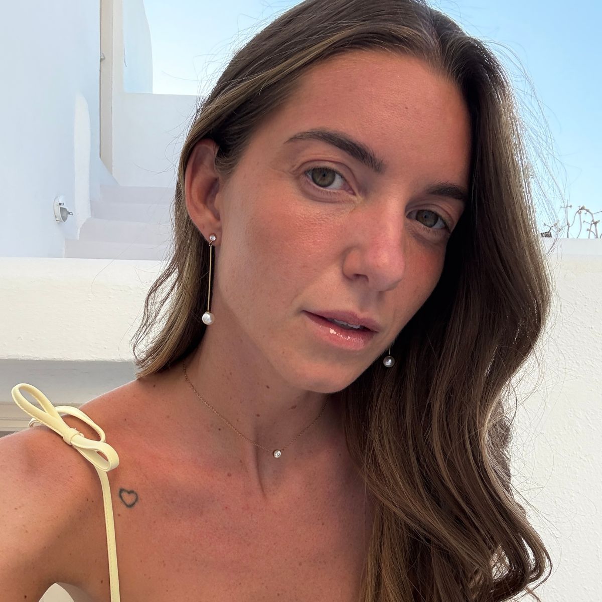 Krystal Perle Drop Øreringe 18K Guldbelagt