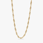 Twisted Halskæde 18K Guldbelagt