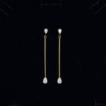 Krystal Teardrop Øreringe 18K Guldbelagt