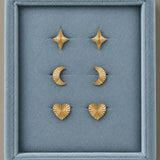 Sun Kiss Sparkle Stud Øreringe 18K Guldbelagt