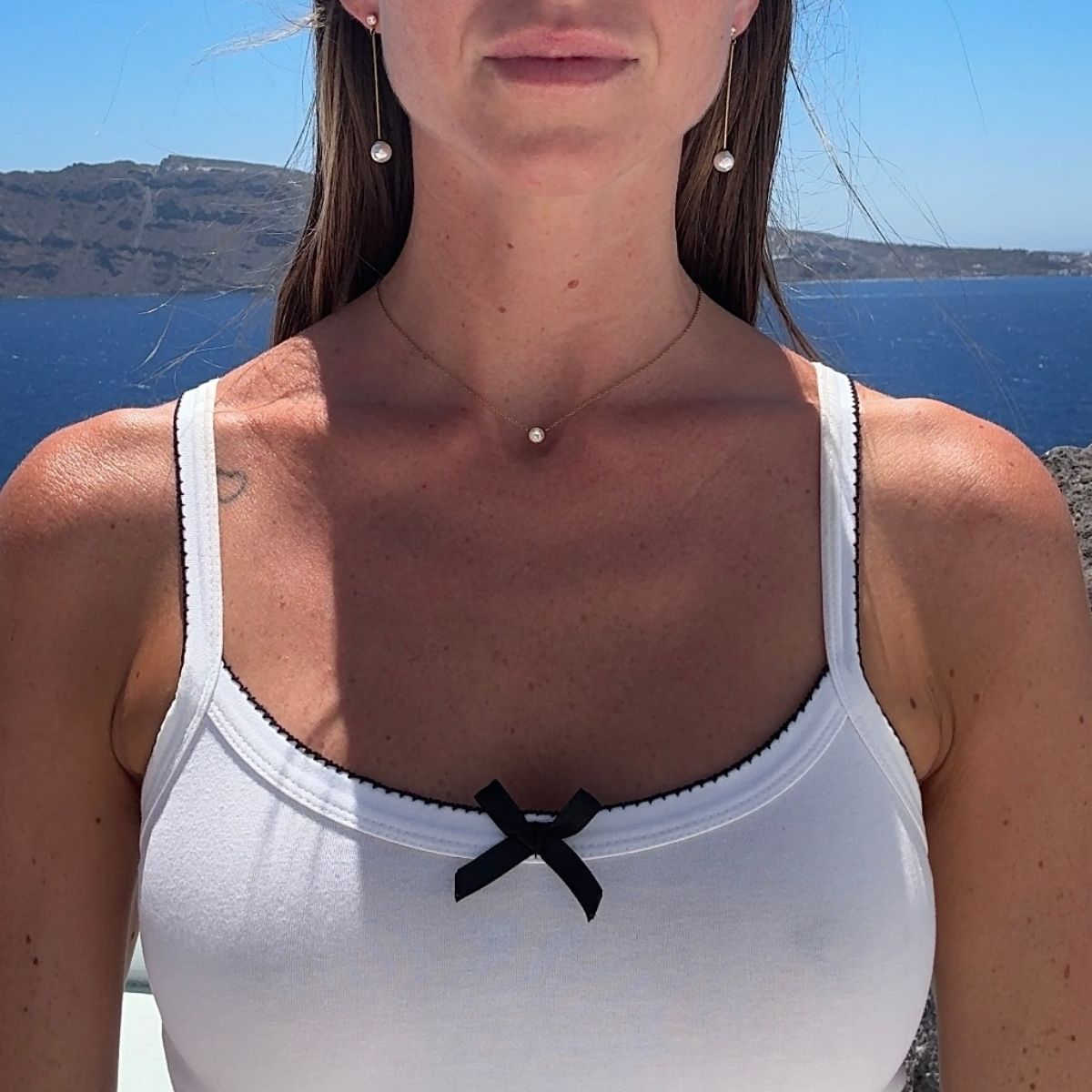 Floating krystal halskaede 18k guldbelagt Camilla Kroeyer Jewellery