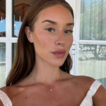 Floating krystal halskaede 18k guldbelagt Camilla Kroeyer Jewellery