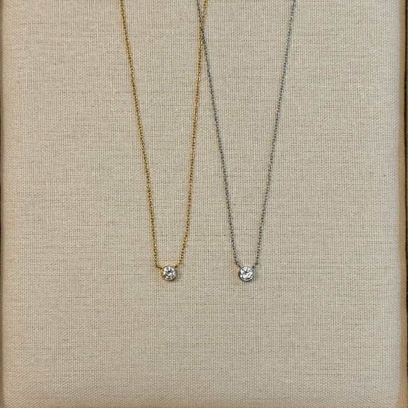 Camilla Krøyer Jewellery Floating Krystal Halskæde 18K Guldbelagt 