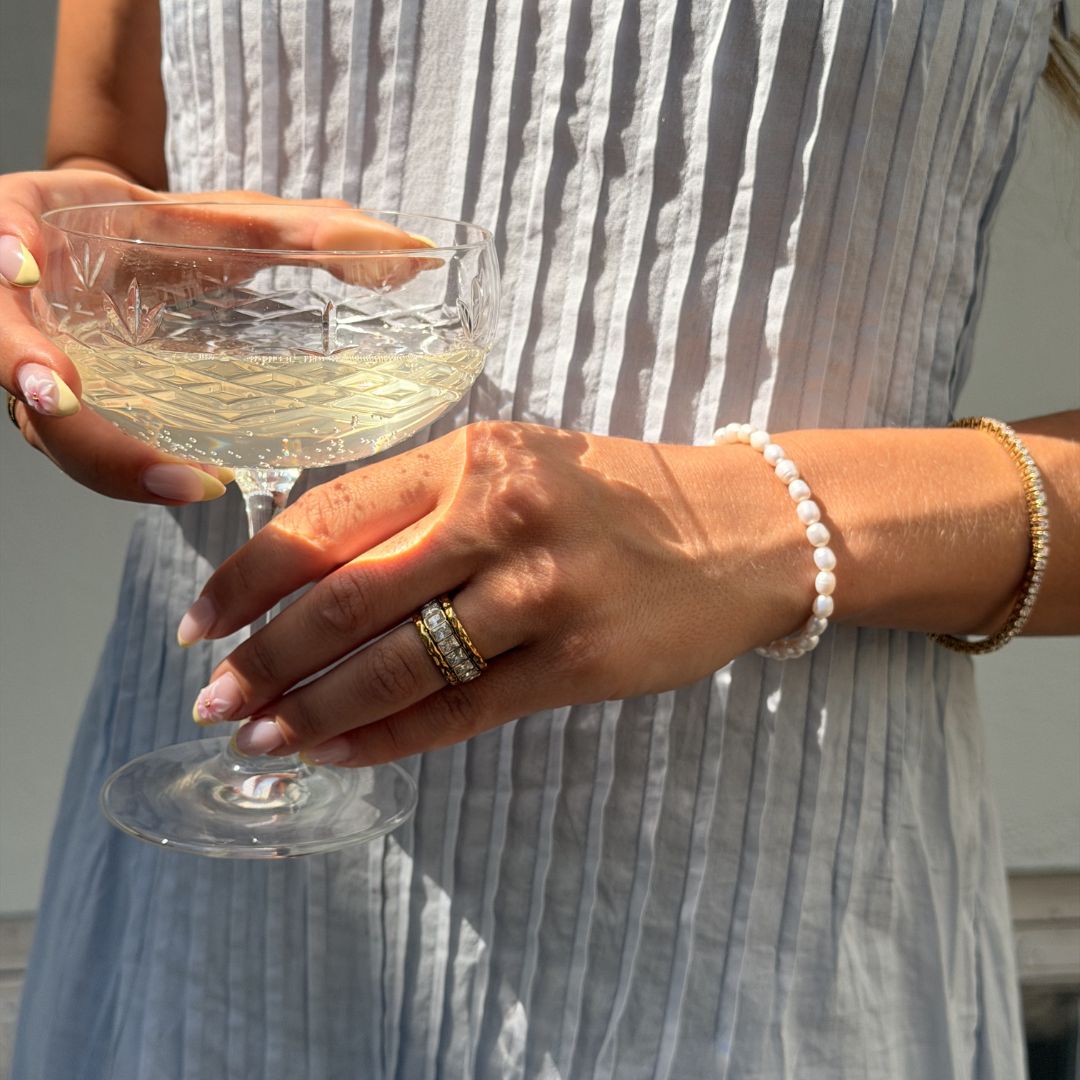 Bangle Sæt Sølvfarvet