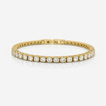 Tennis Luxe Armbånd 18K Guldbelagt 4mm
