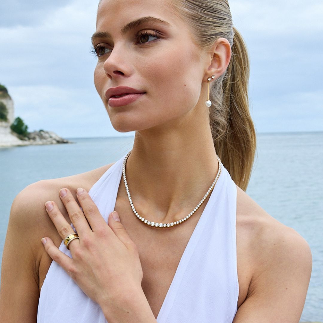 Tennis Luxe Icon Sæt 18K Guldbelagt
