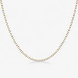 Tennis Luxe Halskæde 18K Guldbelagt 3mm