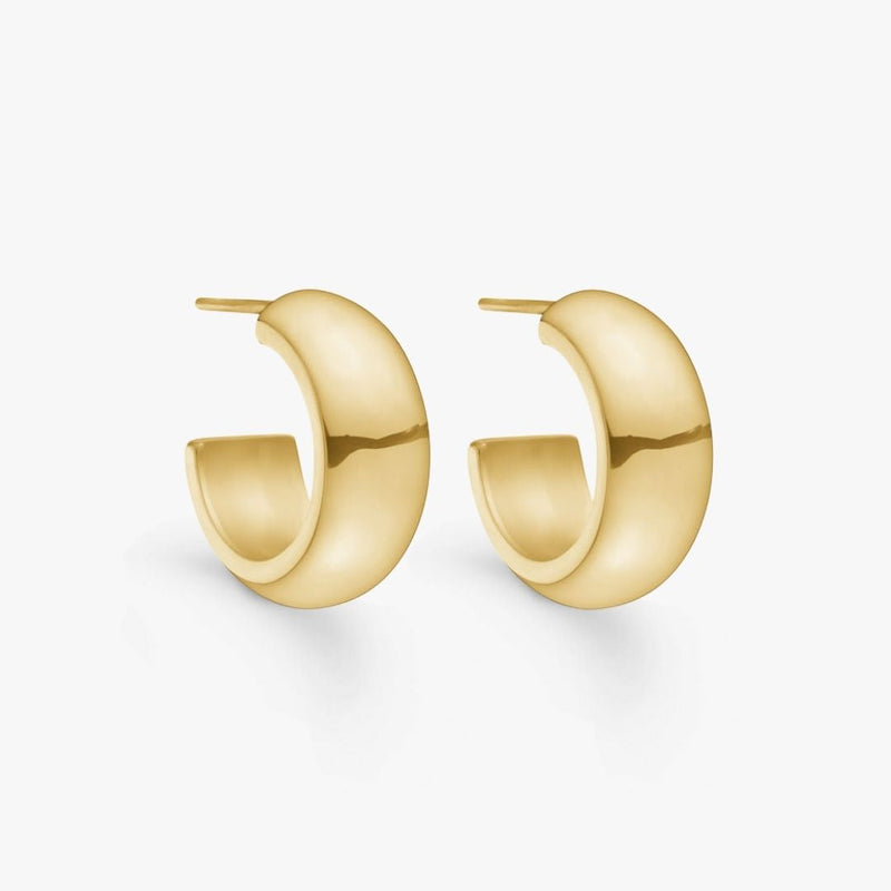 Camilla Krøyer Jewellery Chunky Hoops 18k Guldbelagt Lille