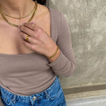 Panser Choker 18K Guldbelagt 3mm Camilla Krøyer Jewellery