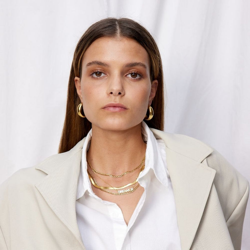 Camilla Krøyer Jewellery Chunky Hoops 18k Guldbelagt Stor