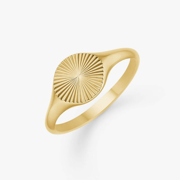 Sun Kiss Rund Ring 18K Guldbelagt Camilla Krøyer Jewellery