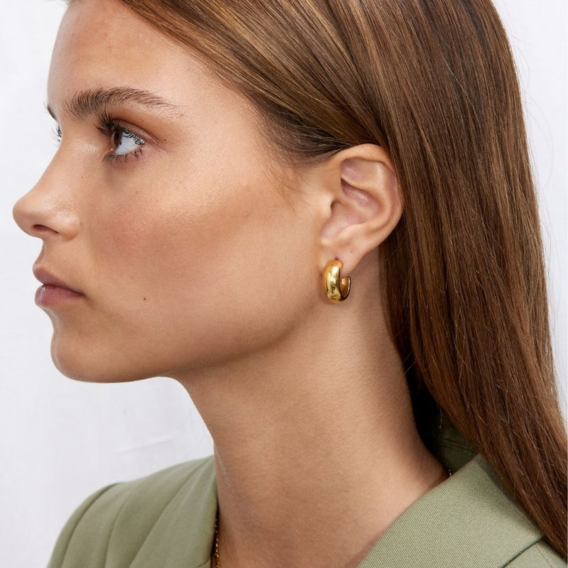 Camilla Krøyer Jewellery Chunky Hoops 18k Guldbelagt Lille