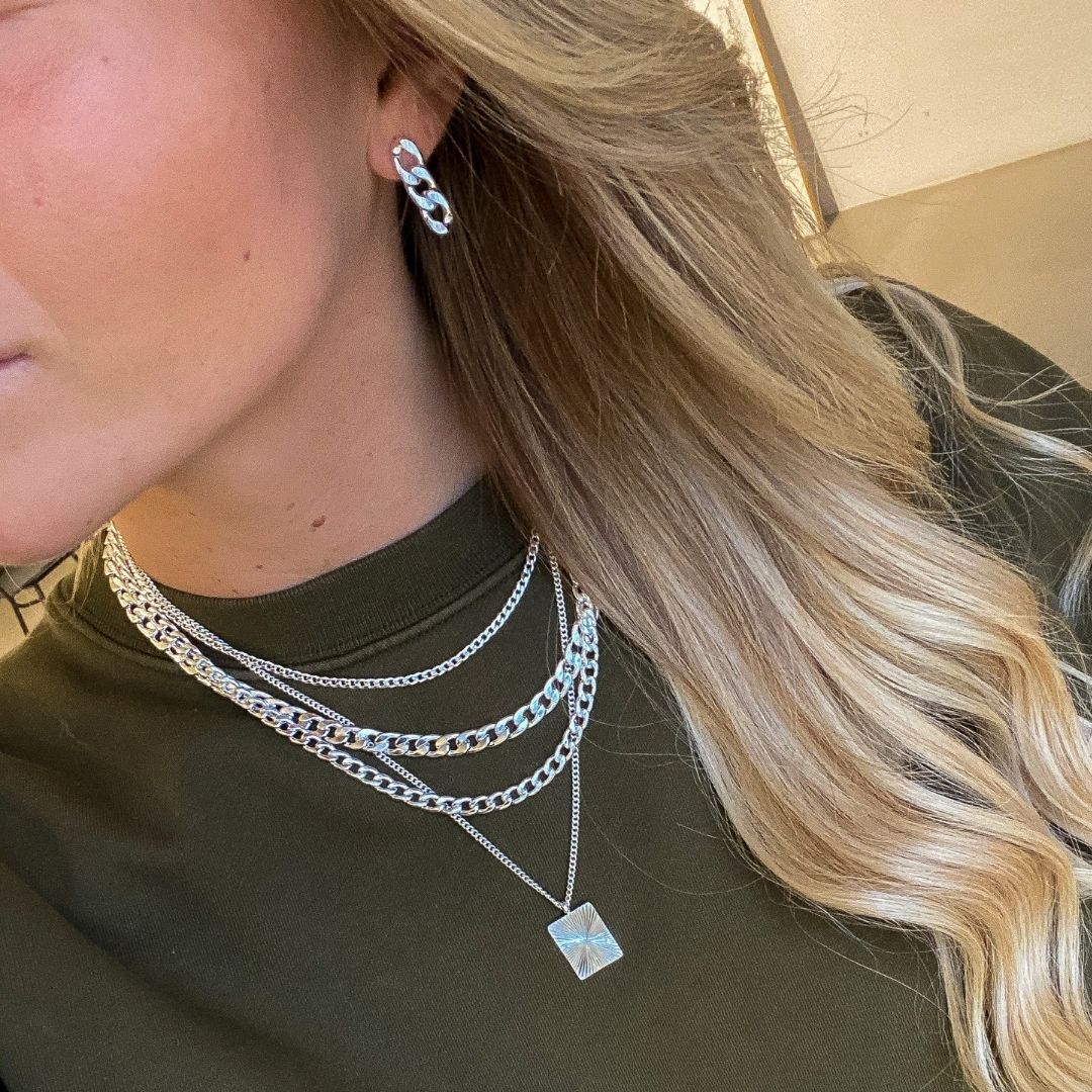 Panser Halskæde 925 Sølvbelagt 7mm Camilla Krøyer Jewellery