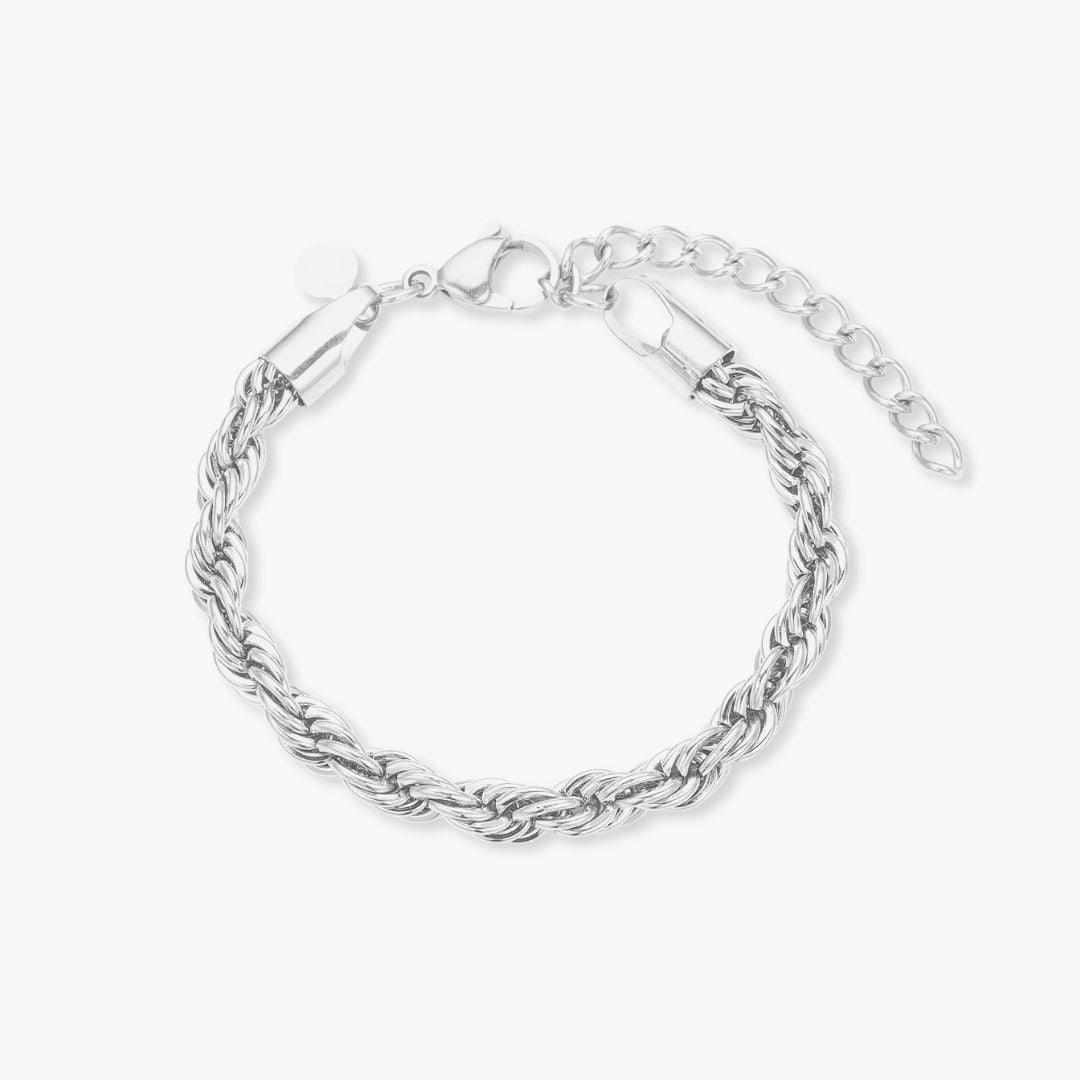 Rope Armbånd 925 Sølvbelagt 6mm Camilla Krøyer Jewellery 
