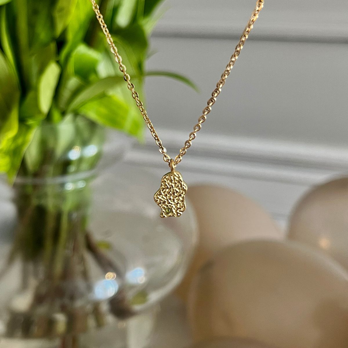 Camilla Krøyer Jewellery CKJ23 Scoria Organic Olivione Halskæde [LIMITED EDITION]