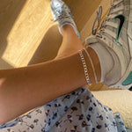 Camilla Krøyer Jewellery Panser Ankelkæde 925 Sølvbelagt 5mm