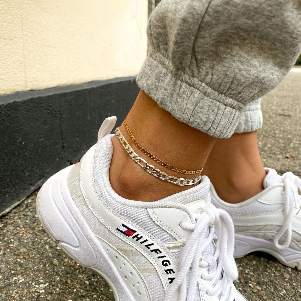 Camilla Krøyer Jewellery Figaro Ankelkæde 925 Sølvbelagt 7mm