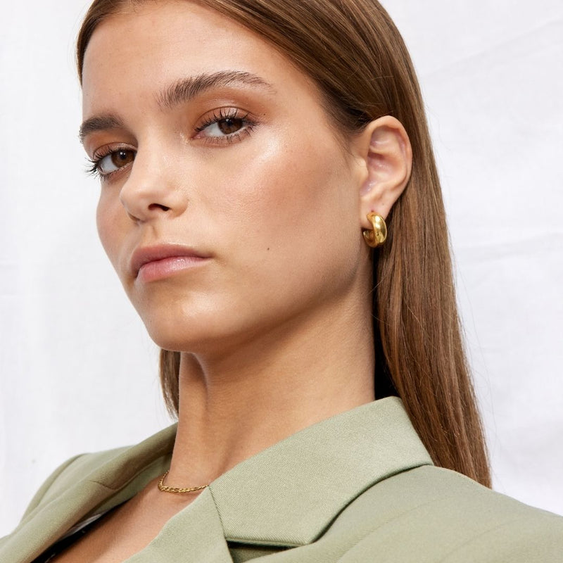 Camilla Krøyer Jewellery Chunky Hoops 18k Guldbelagt Lille
