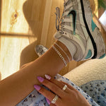 Camilla Krøyer Jewellery Panser Ankelkæde 925 Sølvbelagt 5mm