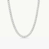 Panser Halskæde 925 Sølvbelagt 7mm Camilla Krøyer Jewellery