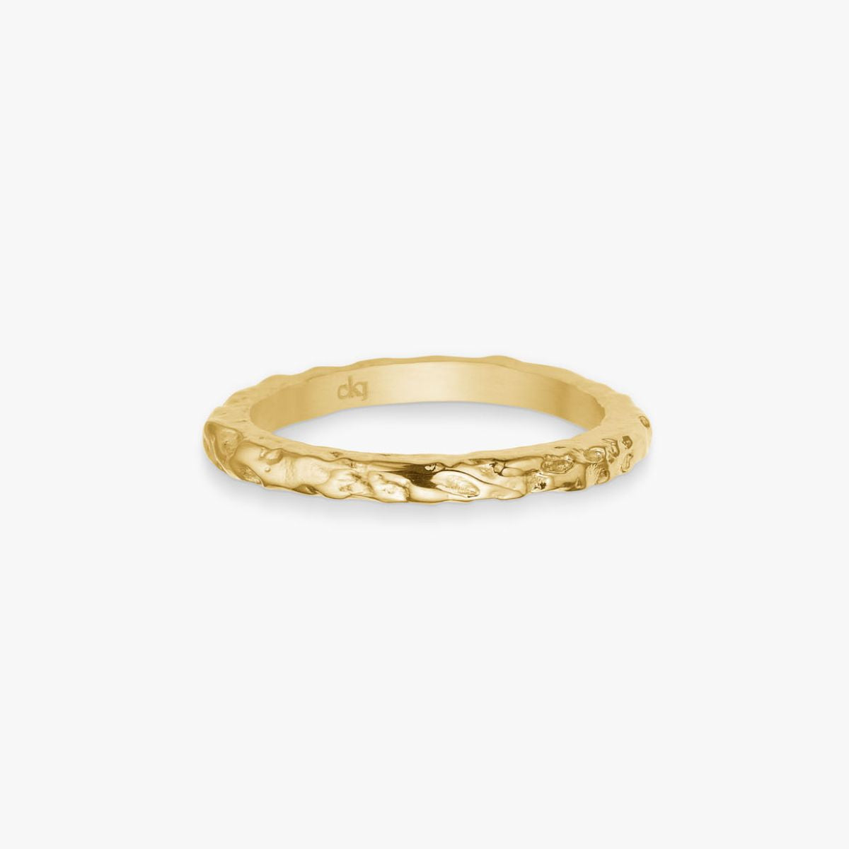 Camilla Krøyer Jewellery - Scoria Band Ring 18K Guldbelagt 2mm