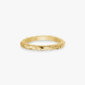 Camilla Krøyer Jewellery - Scoria Band Ring 18K Guldbelagt 2mm
