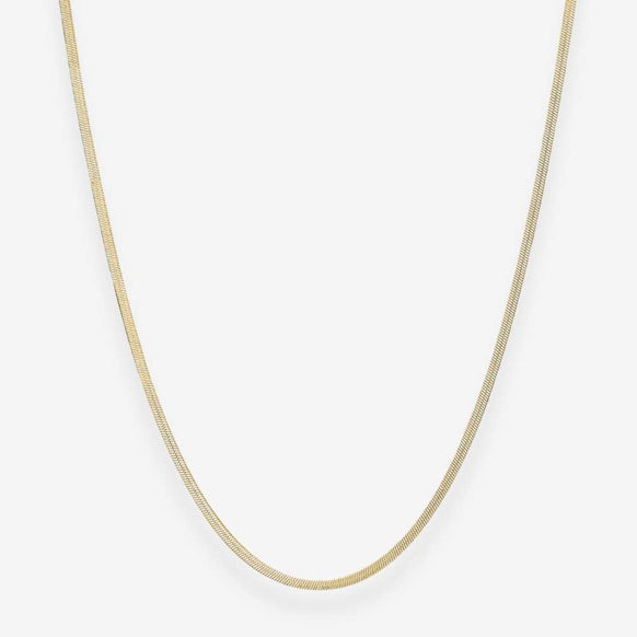 Camilla Krøyer Jewellery Flad Slangekæde 18K Guldbelagt 2mm