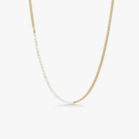 Panser Facet Perle Halskæde 18K Guldbelagt 3mm Camilla Krøyer Jewellery