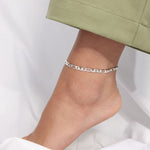 Camilla Krøyer Jewellery Figaro Ankelkæde 925 Sølvbelagt 5mm