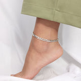 Camilla Krøyer Jewellery Panser Ankelkæde 925 Sølvbelagt 7mm