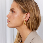Camilla Krøyer Jewellery Hamret Classic Hoops 18K Guldbelagt 10mm