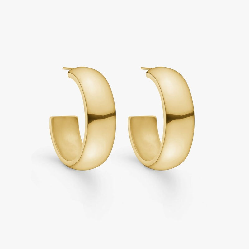 Camilla Krøyer Jewellery Chunky Hoops 18k Guldbelagt Stor