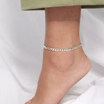 Camilla Krøyer Jewellery Panser Ankelkæde 925 Sølvbelagt 5mm