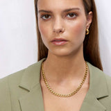 Camilla Krøyer Jewellery Panser Halskæde 18K Guldbelagt 7mm