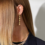 Camilla Krøyer Jewellery Classic Creoler 18K Guldbelagt 10mm med Scoria Dangler