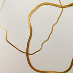 Flad Slangekæde 18K Guldbelagt 2mm Camilla Kroeyer Jewellery 13