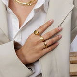 Sun Kiss Rund Ring 18K Guldbelagt Camilla Krøyer Jewellery