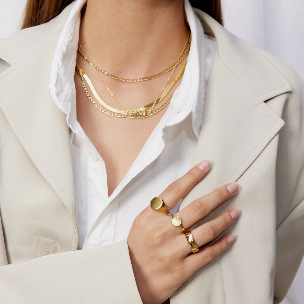 Sun Kiss Rund Ring 18K Guldbelagt Camilla Krøyer Jewellery