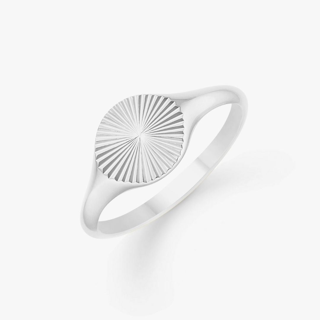 Sun Kiss Rund Ring 925S Sølvbelagt Camilla Krøyer Jewellery