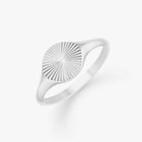 Sun Kiss Rund Ring 925S Sølvbelagt Camilla Krøyer Jewellery